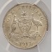 AUSTRALIA 1917 M . ONE 1 SHILLING . PCGS AU53